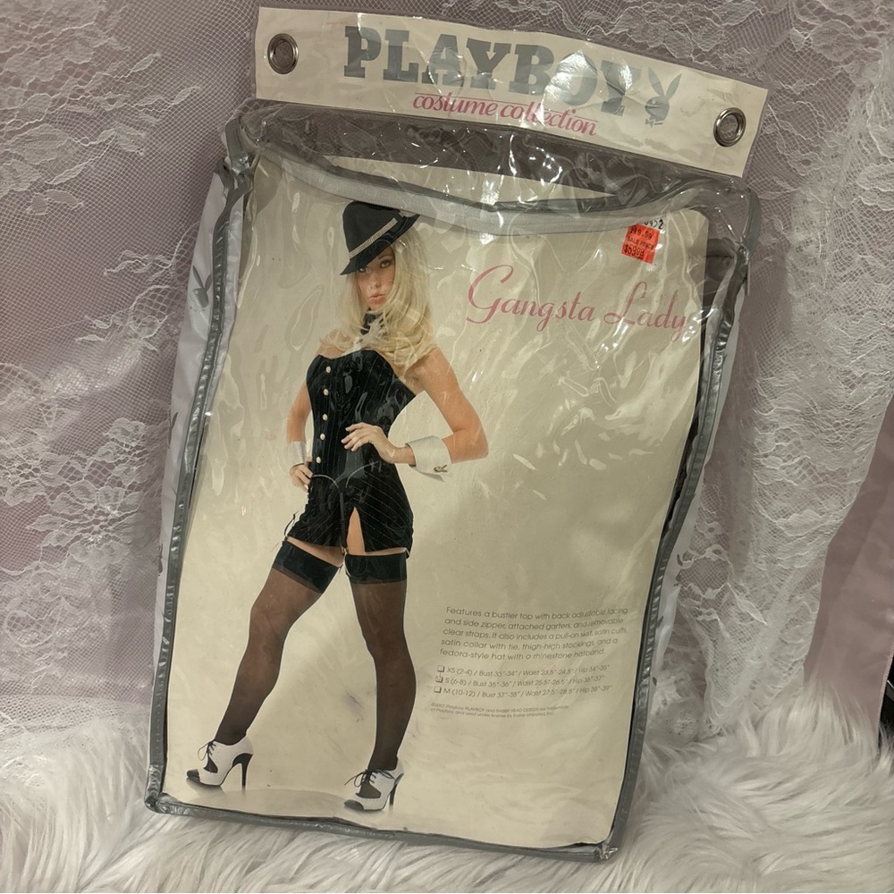 PLAYBOY Black and White Gangsta Lady Outfit
